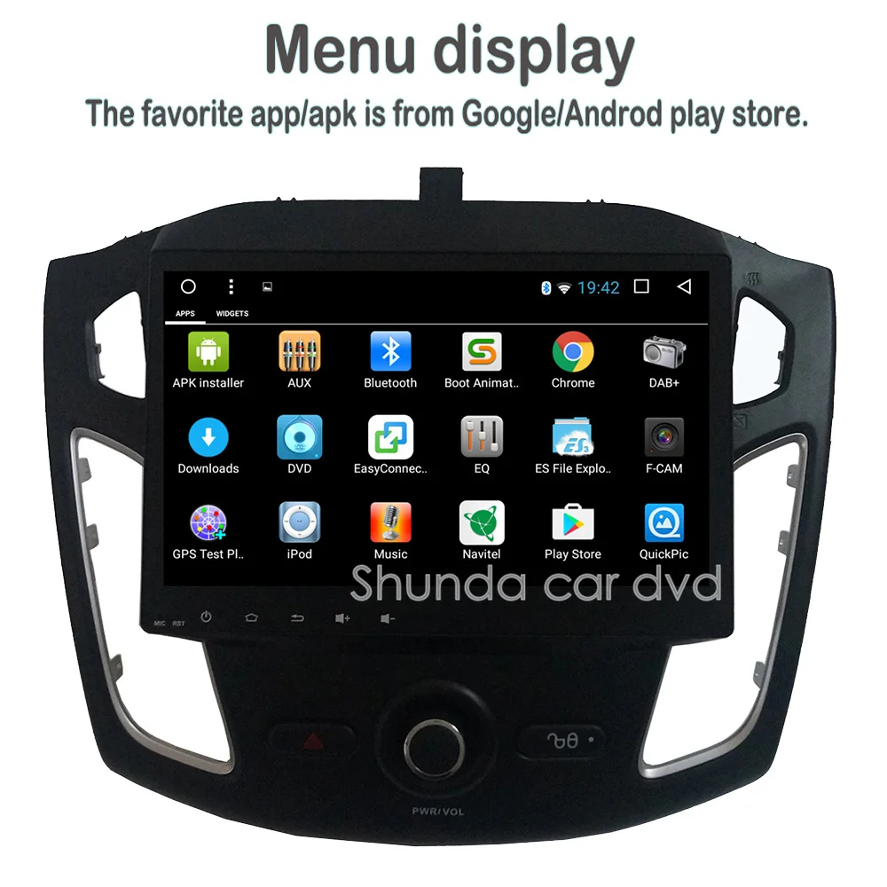 SHUNDA HD 10 1 дюйма Android 7 T8 для Ford Focus 2012-2016 dvd-плеер автомобиля с gps 3g 4 г WI-FI BT Navi Стерео
