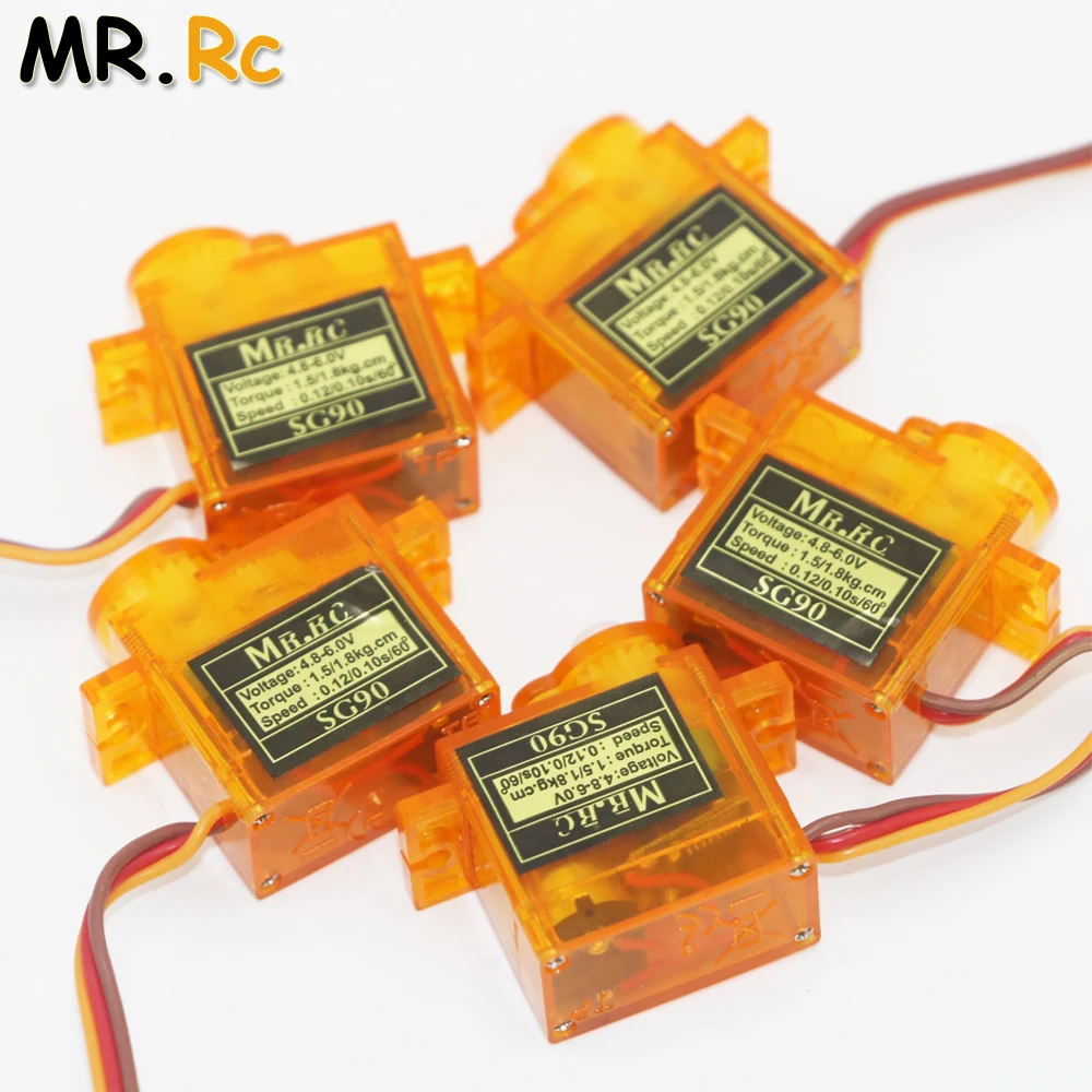 4pcs/lot MR.Rc Mini 9g 1.6KG Rc Micro Servo SG90 for RC 250 450 Helicopter Airplane Car Boat | Игрушки и хобби