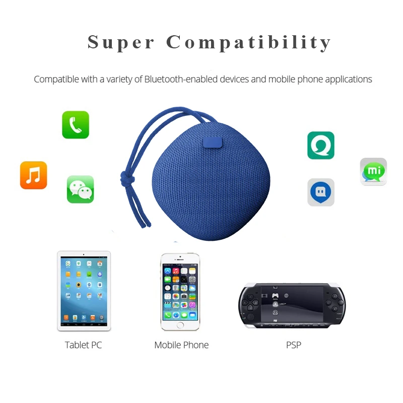 Bluetooth Колонка X3C 5 Вт с сабвуфером|Портативные колонки| |