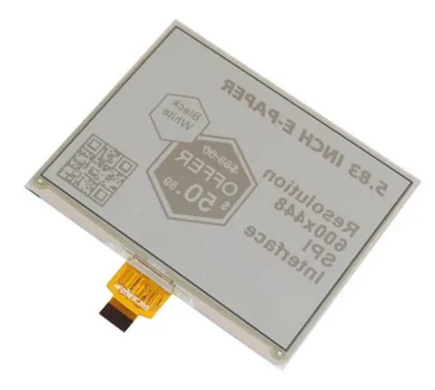 5 83 дюймов 24PIN ультратонкий SPI черный белый цвет E INK Бумага Экран 648*480 3 V|lcd graphic|graphic