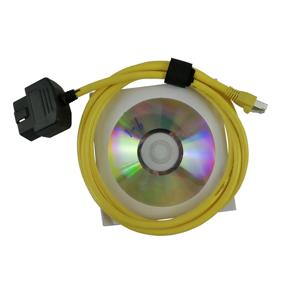 Новейший Шикарный кабель для передачи Данных Ethernet к OBD2, шикарный диагональный кабель для интерфейса ENET-Cable, соединители OBDII