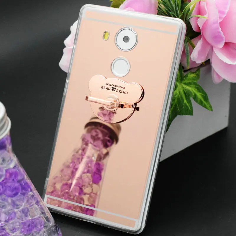 Маленький Медведь палец кольцо Подставки мягкой Зеркало чехол для Huawei Коврики 8