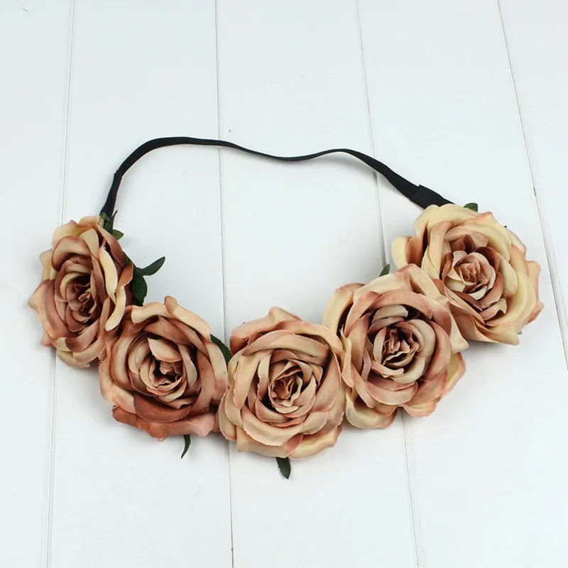 Женский венок на голову для невесты лента волос с цветочной короной Свадебная