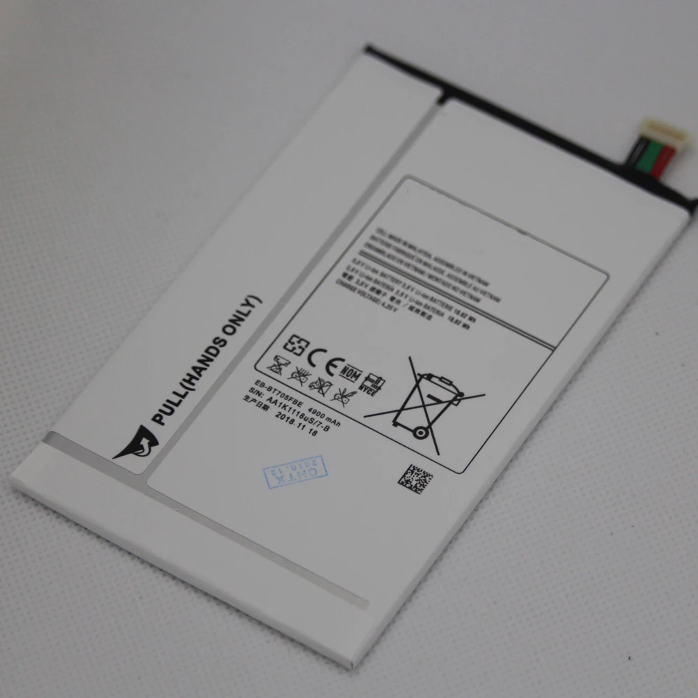 ISUNOO 2 шт./лот EB BT705FBE для планшета Samsung Galaxy Tab S 8 4 T700 T705 сменный аккумулятор 4900