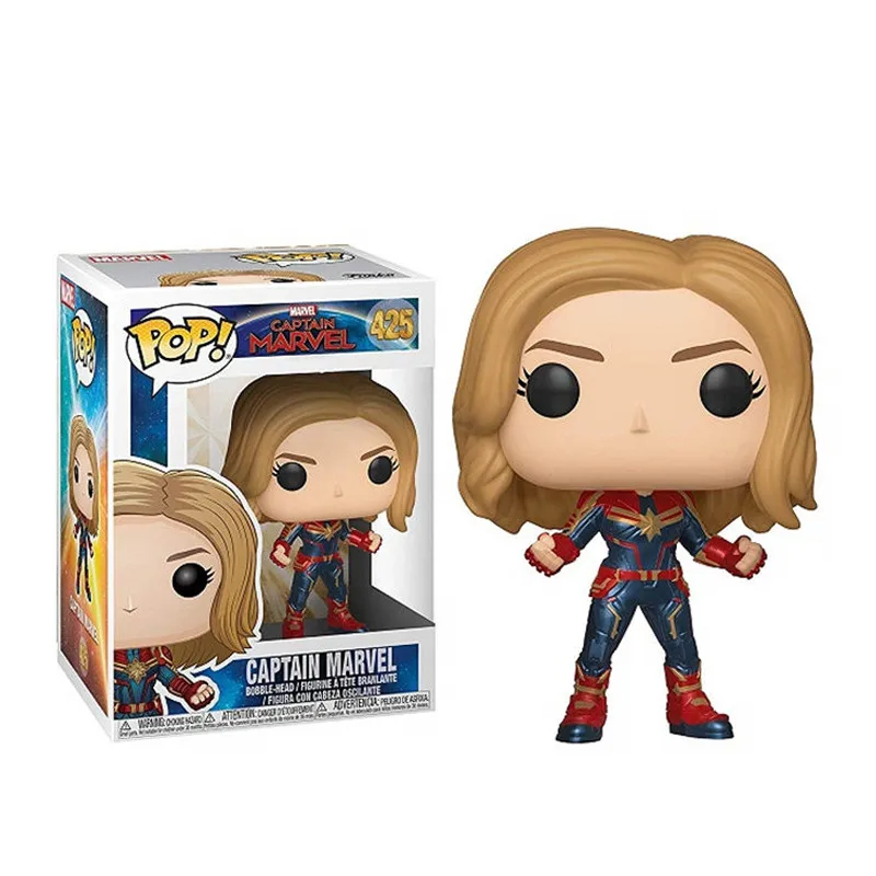 Funko pop Мстители 4: Endgame капитан Марвел Виниловая фигурка Коллекционная модель
