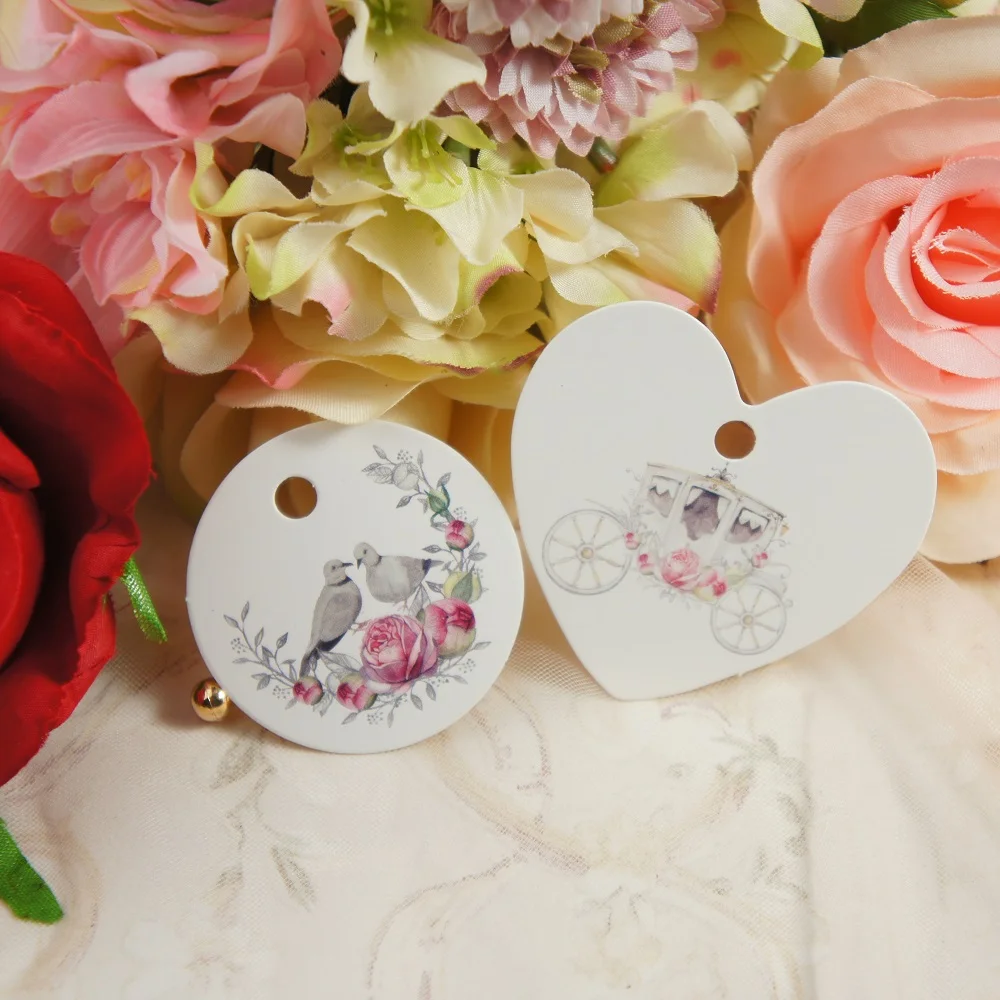 

fall in love birds rose 95pcs wedding design paper labels packaging party decoration tags Scrapbooking Craft Paper DIY