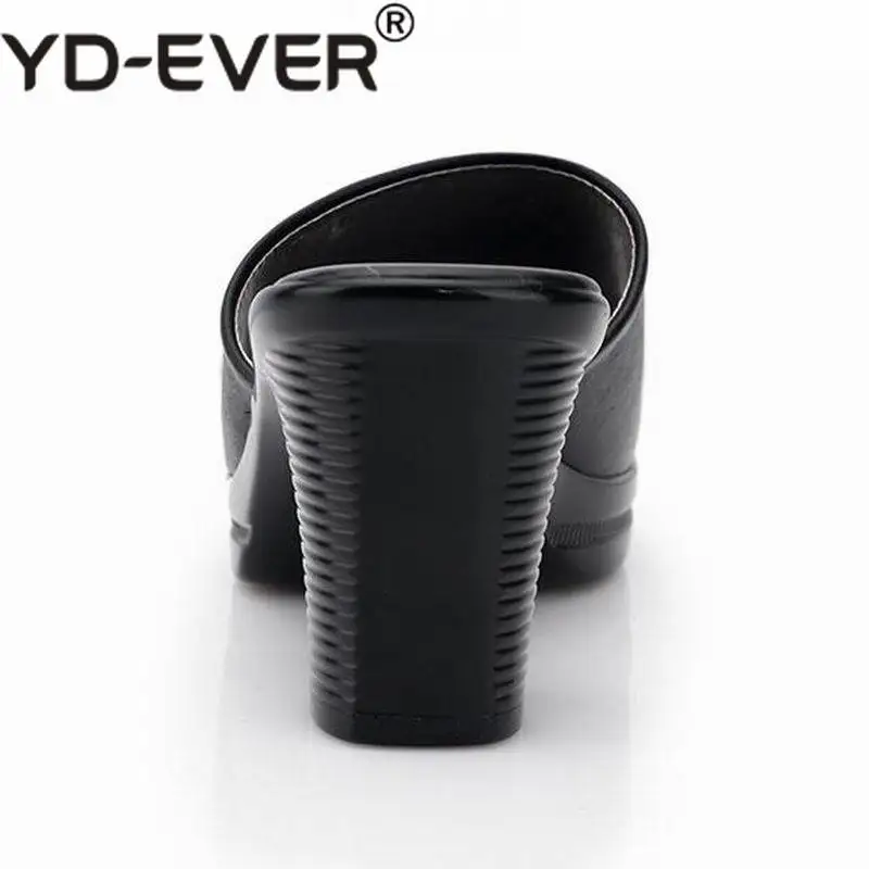 YD-EVER женские пикантные сабо на высоком каблуке летние платформе с открытым