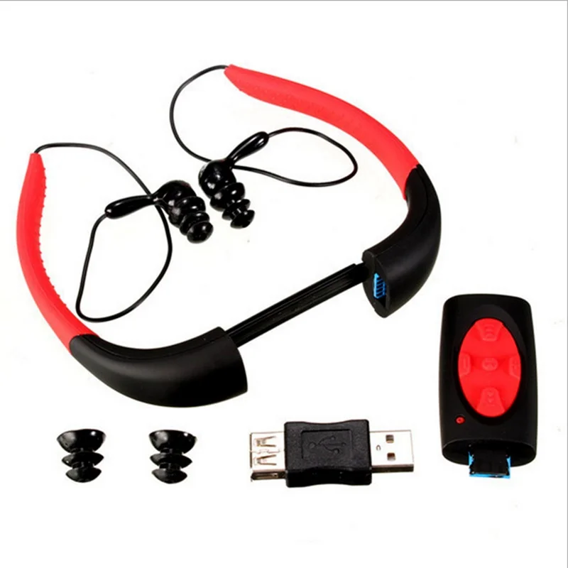 FM Радио Стерео Водонепроницаемый Спортивный MP3 музыкальный плеер наушники