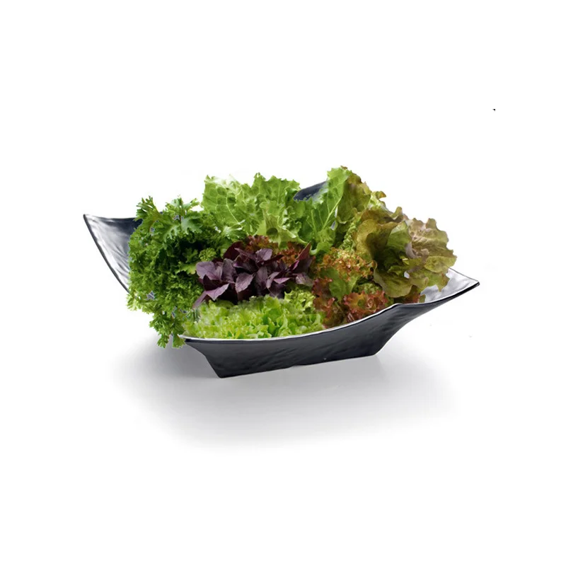 А5 меламиновая квадратная чаша коммерческая посуда черного Мороза для риса