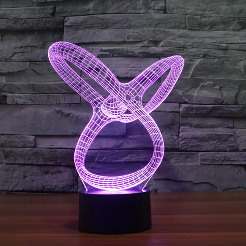 Уникальная форма 3D огни красочные светодио дный светодиодные постепенное