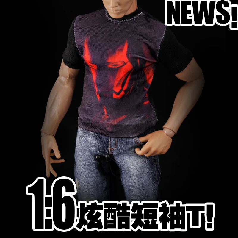 Новинка бесплатная доставка футболка для Фигурки игрушек 1:6 | Игрушки и хобби