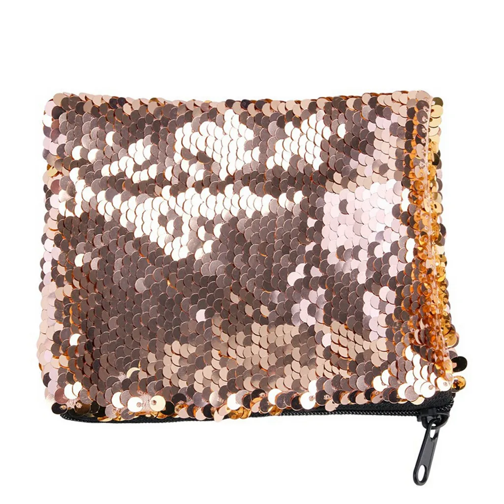 Женские модные сумки с блестками на молнии кошелек для монет визитницы сумочка
