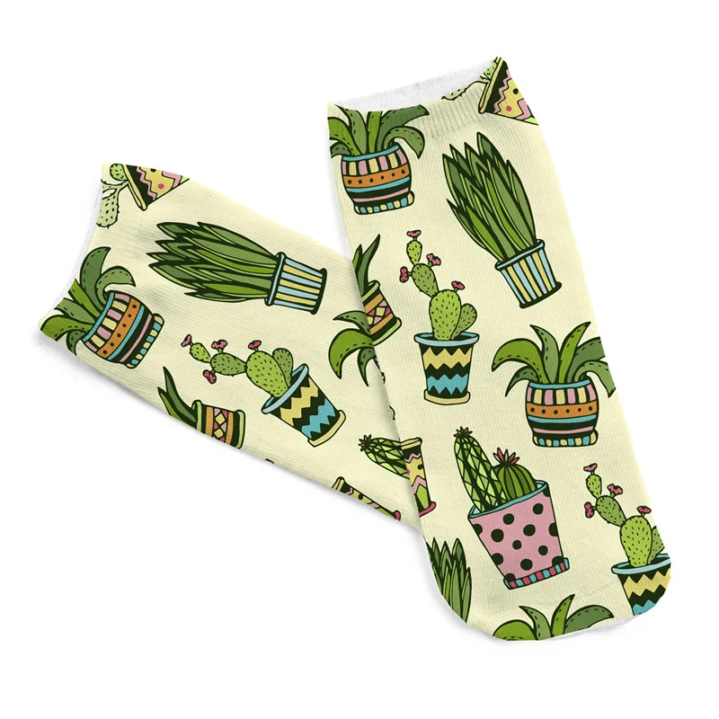 Бегущие цыпленок кактус 2018 новые 3D носки с цифровой печатью|socks print|socks socksocks 3d |