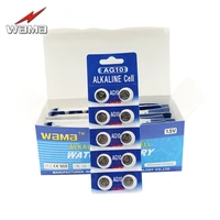 200pcslot wama ag10 1 5v alkaline coin battery button cell lr1130 189 389a lr54 calculator toys watch batteries disposable new