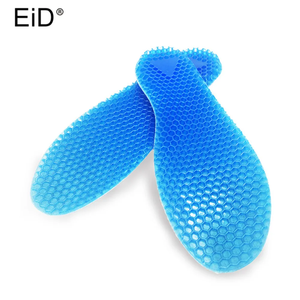 EID силиконовые гелевые стельки Высококачественная ножная защита для подошвенного фасцита пятки Spur Беговые Спортивные амортизирующие стельки поглощающие подушки