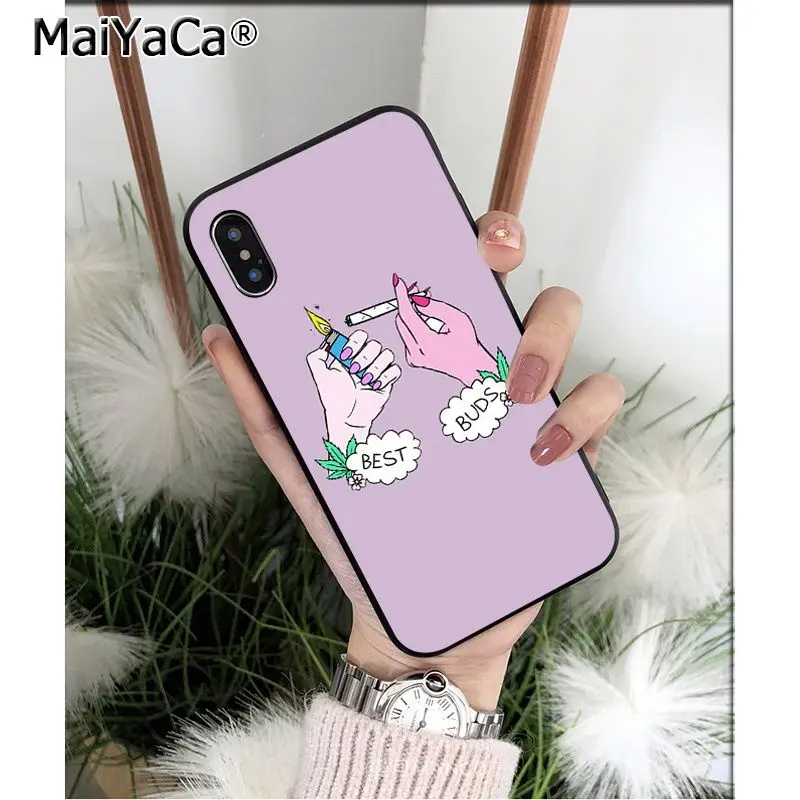 Силиконовый ТПУ мягкий черный телефонный чехол MaiYaCa для Apple iPhone 8 7 6 6S Plus X XS MAX 5 5S SE XR