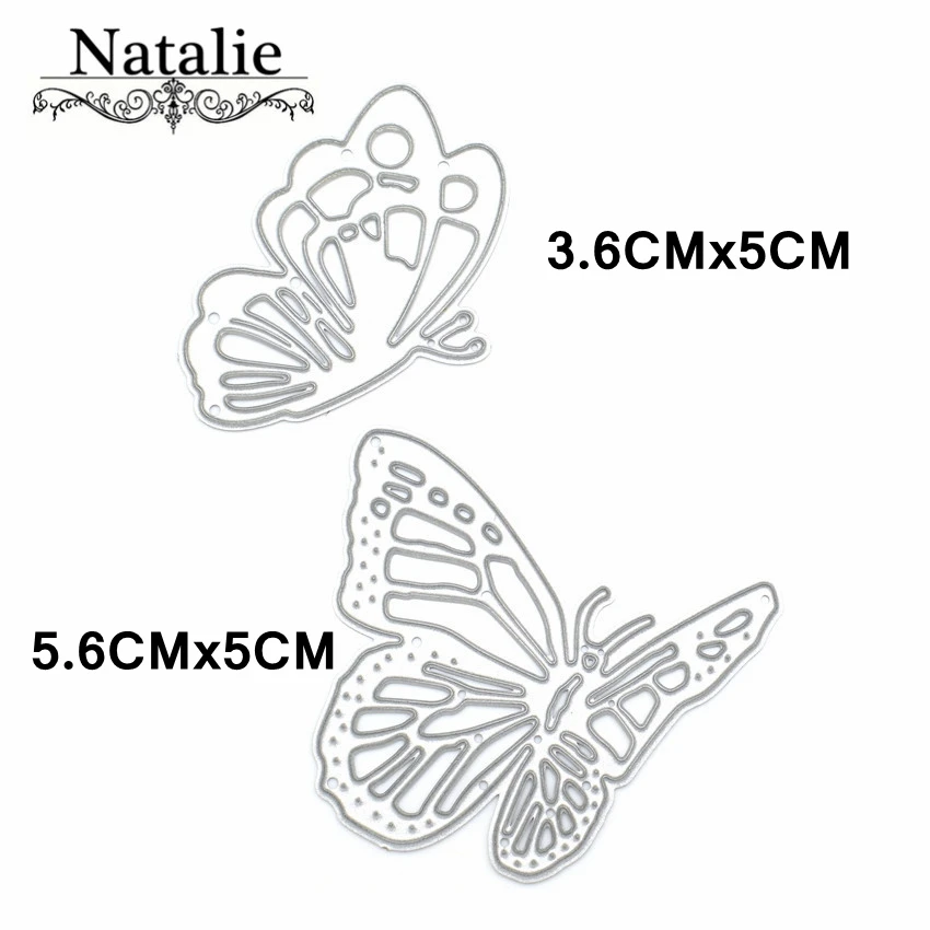 2 шт./компл. с металлической бабочкой режущие штампы для скрапбукинга Самодельные