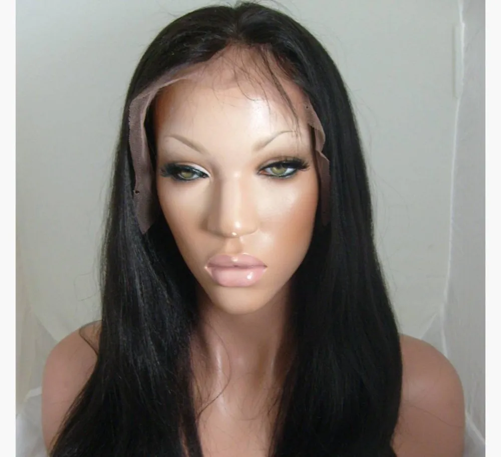 Шелковистые прямые человеческие волосы парик Бразильский виргинский