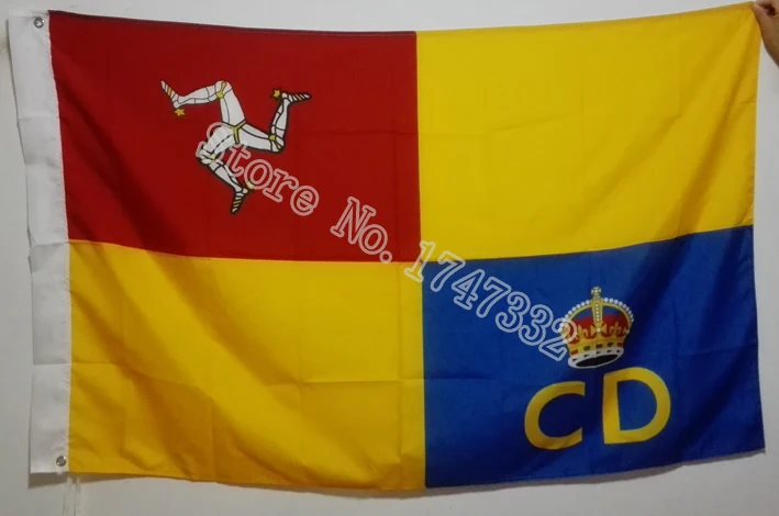 

Флаг службы гражданской защиты острова Мэн, Национальный флаг, 3x5 футов, 150x90 см, баннер, латунные металлические отверстия