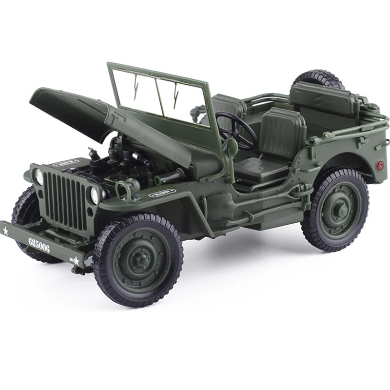 1:18 сплав Военный джип Hummer внедорожник колесная машина Игрушечная модель| |