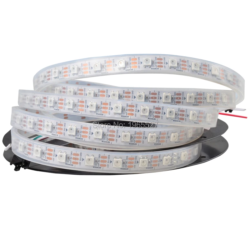DC5V 60 Светодиодный s/М SK6812 RGB светодиодный полосы адресуемых 5050 SMD WS2812B гибкие
