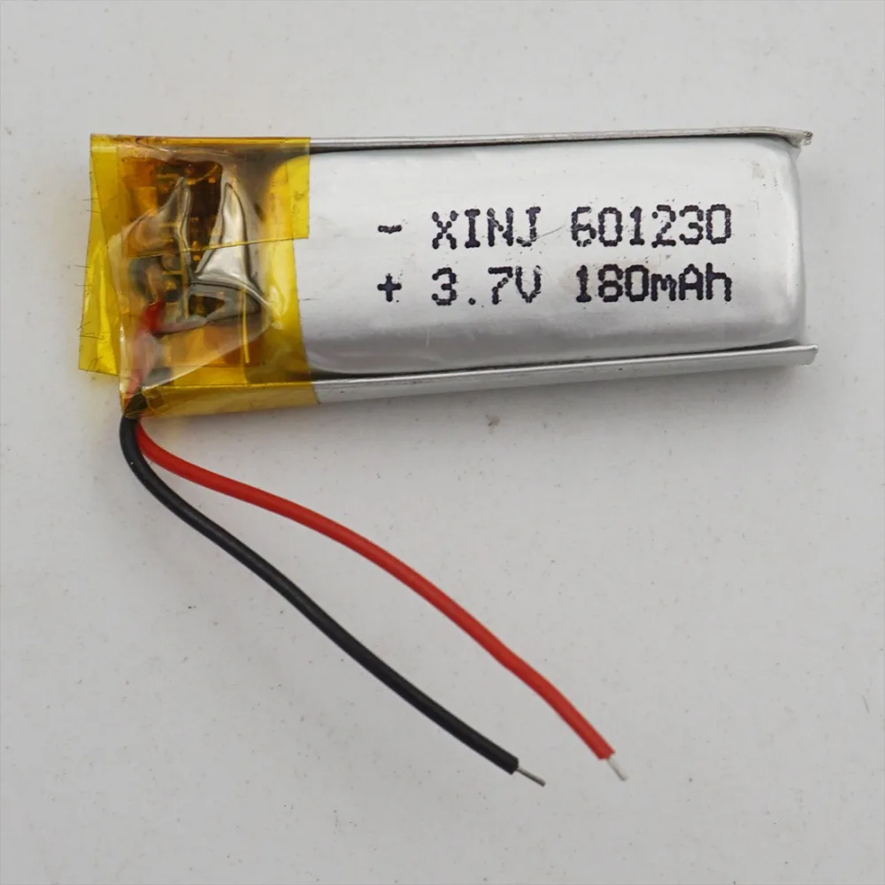 XINJ 3 7 V 180 mAh литий полимерная аккумуляторная батарея li po 601230 для очков MP4