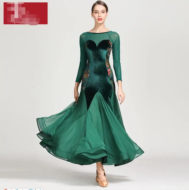 

Ballroom dance dresses ballroom dancing dresses girls ballroom dresses cheap velvet black green 1863