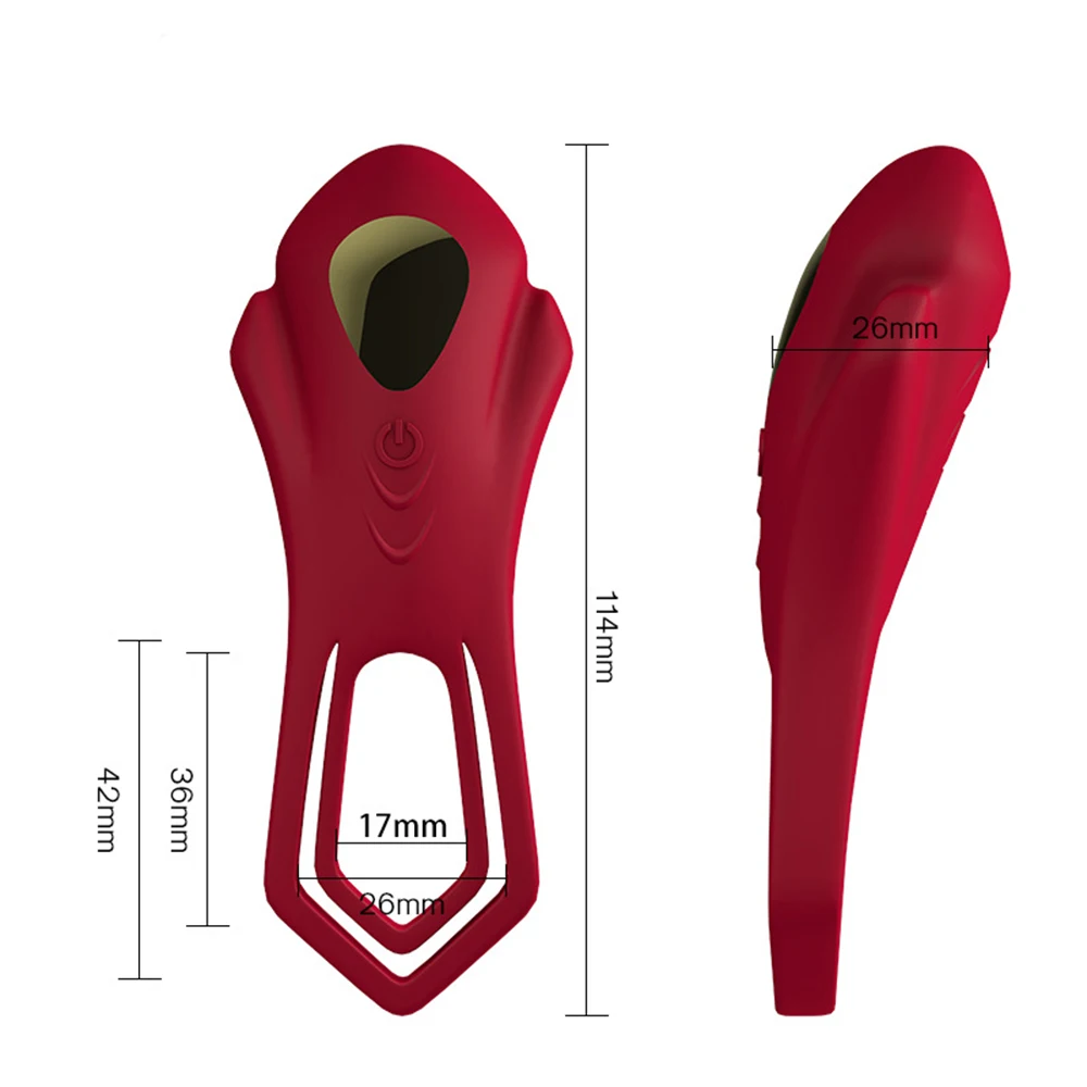 Вибрирующее кольцо для мошонки Стимулятор клитора с пультом дистанционного