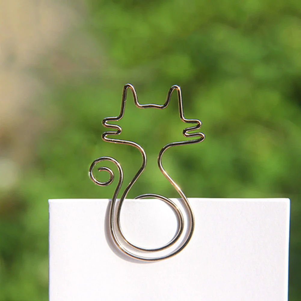 Горячая Милая птица цветок кошка бумажные зажимы Pin Закладка Памятка офисная