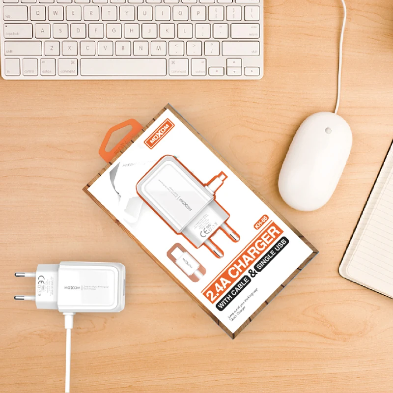 MOXOM двойное USB зарядное устройство для мобильного телефона EU вилка путешествий