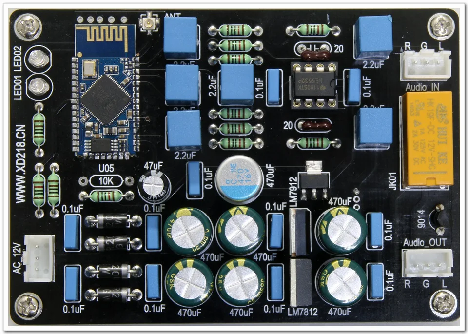 Двухмерный Hi-Fi NE5532 + Bluetooth CSR8635 аудио приемный модуль плата стереоусилителя |