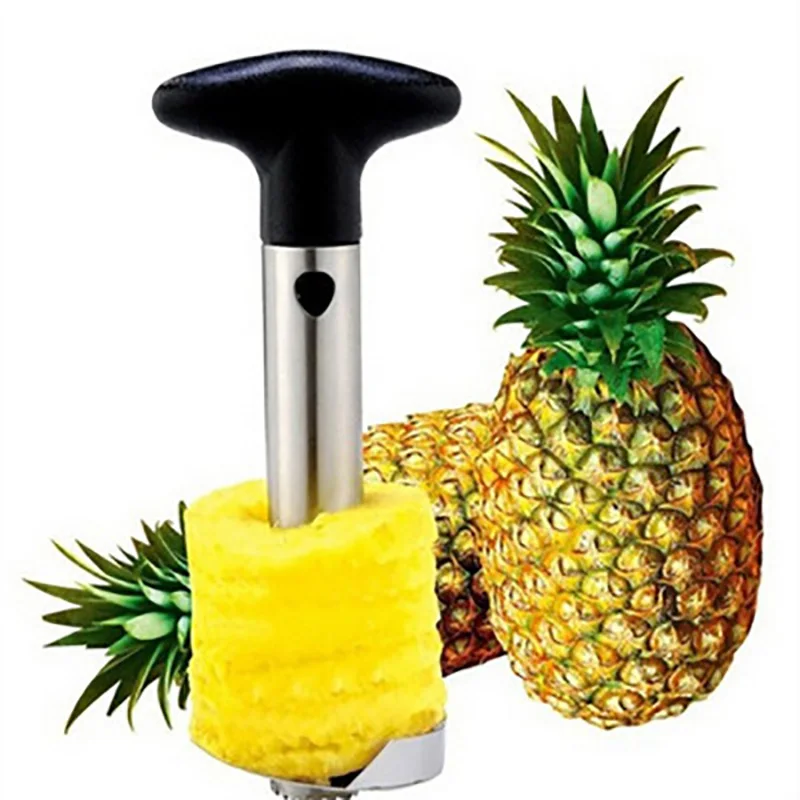 Полезные Нержавеющая сталь ананас Овощечистка резак Slicer дыни Peel основных инструменты фрукты овощи Ножи