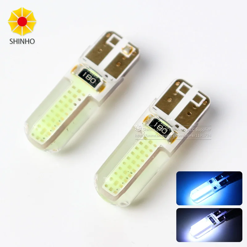 

10 шт., оптовая продажа, T10 168 194 COB 12 чипов 80MA силиконовый чехол W5W, автомобильный боковый клин, автомобильный парковочный светильник, стайлинг ...