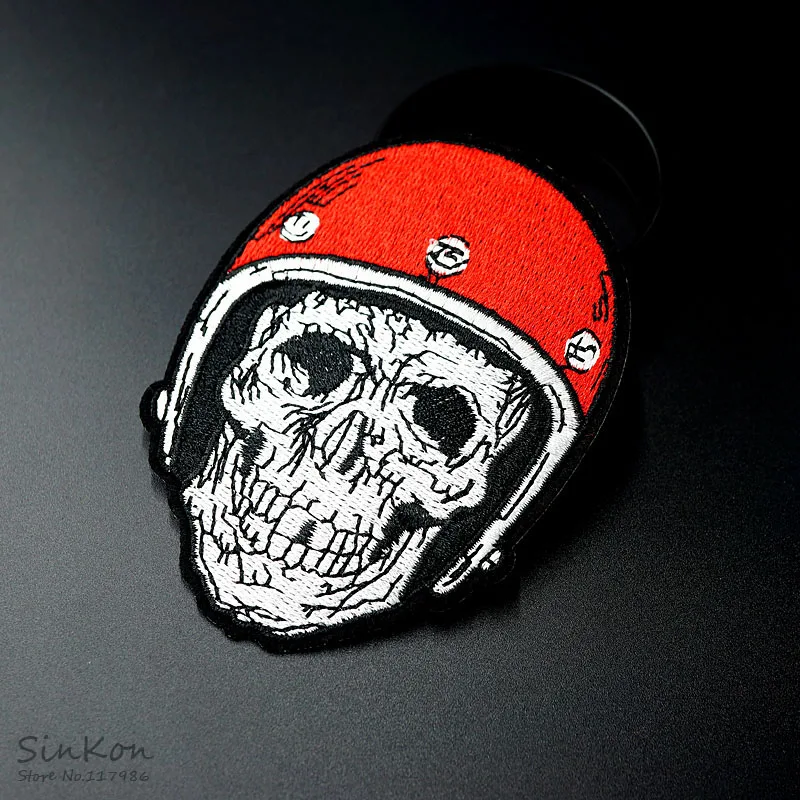 Вышитая аппликация с черепом (Размер: 7 0x9 2 см)|iron on patch embroidered|iron patchesiron |