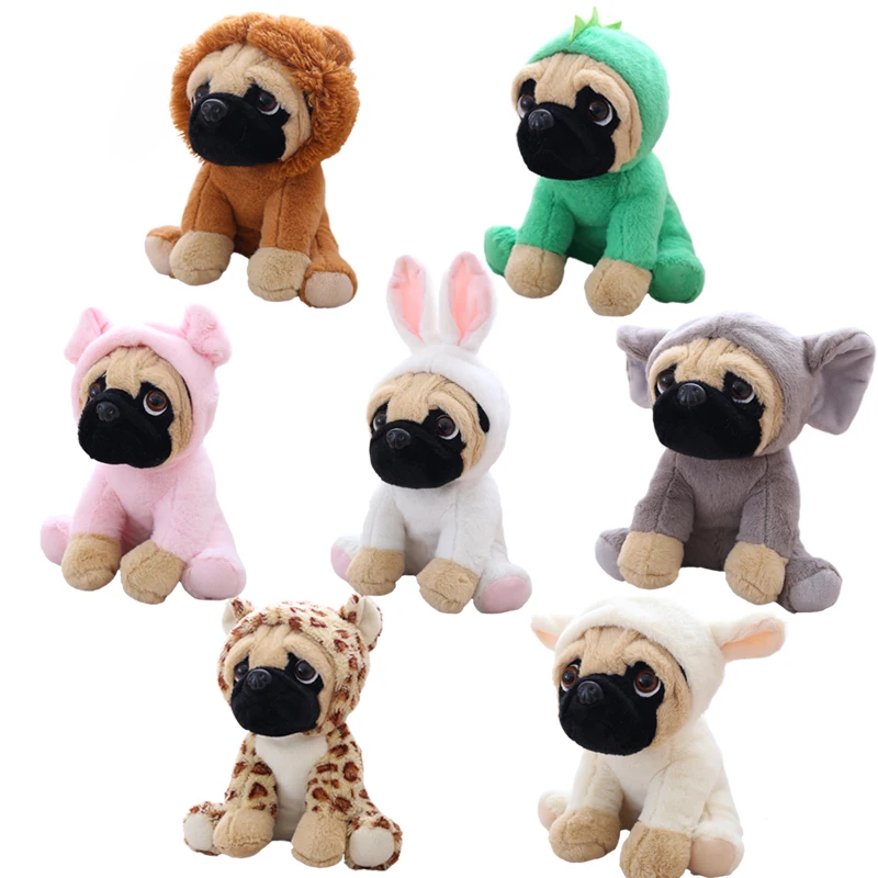 

1pc 20cm 7 style kawaii Simulation Shar Pei Dogs plush toys stuffed soft animal dolls cute puppy dog for children baby gift
