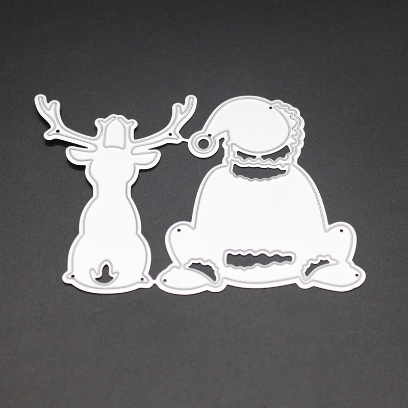 

ZhuoAng Confused Santa Claus Cutting Mold DIY Scrapbook Album Decoration Supplies Clear Stamp Mold Paper Card