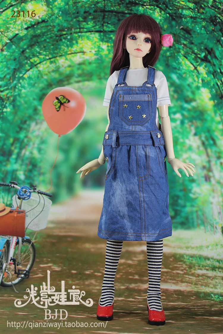 1/6 1/4 1/3 scale BJD clothing accessories T-shirt+Denim skirt set for BJD/SD doll Not included shoes wig 1541 | Игрушки и хобби