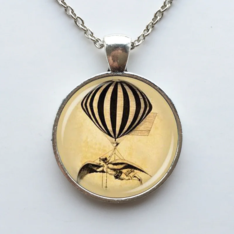 Горячий воздух баллон ожерелье СТИМ панк украшения винтажный воздушный шар арт