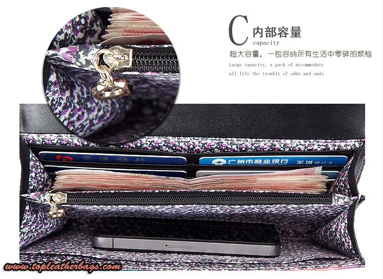 Romantic Oil Painting Bright Vintage Geometry Printed Genuine Leather Clutch|leather bandana|clutch leather bagclutch automatic |