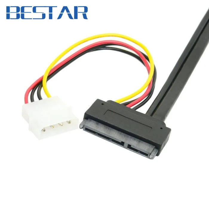 Кабель адаптер 50 см esip Power ESATA Combo на SATA 22pin и IDE 4pin 5 в 12 В для жесткого диска 3 дюйма 2