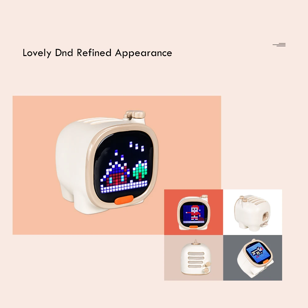 Divoom Timoo Pixel Art Elephant Bluetooth динамик мини портативный беспроводной светодиодный экран
