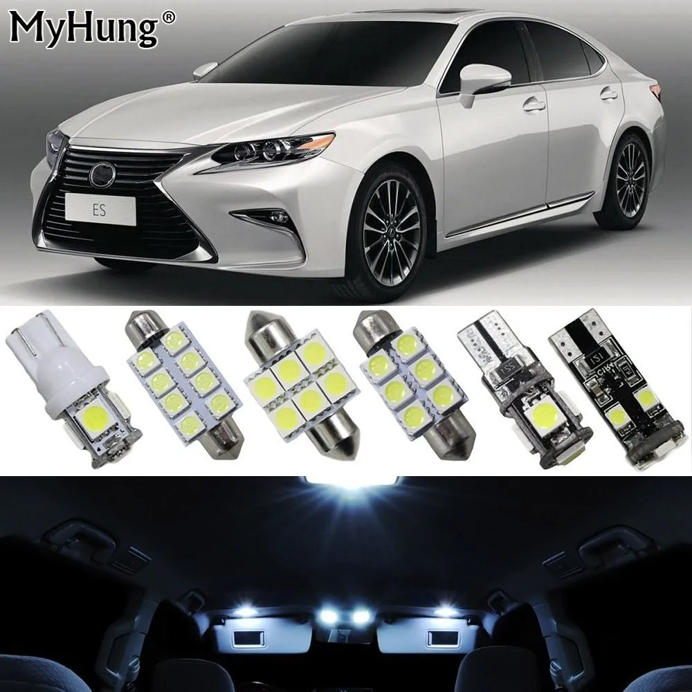 

13 шт., Автомобильные светодиодные лампы для Lexus ES