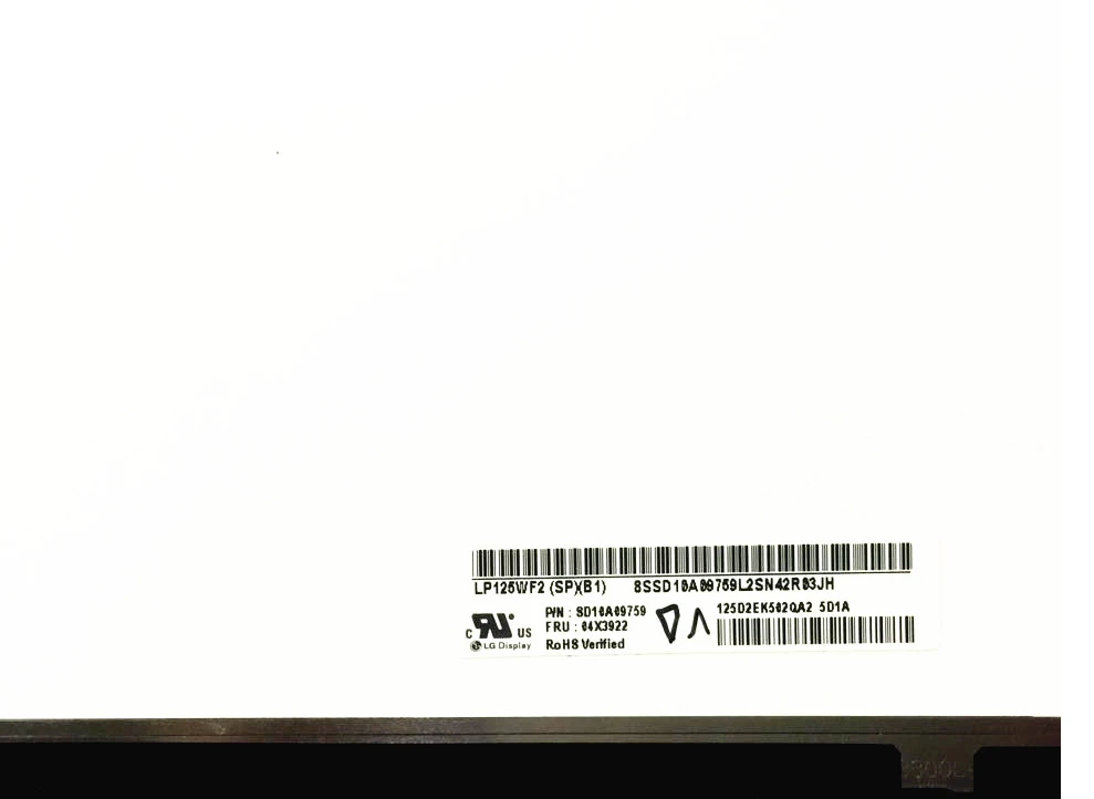 LP125WF2 SPB1 (SP)(B1) FRU 00HM745 IPS матричный ноутбук с контролем яркости 12 5 дюймов FHD 1920X1080