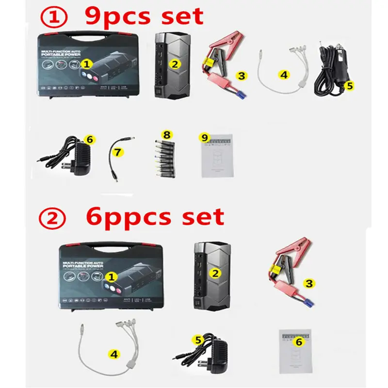 Многофункциональный автомобильный аварийный инструмент GSPSCN емкостью 68800 мач для