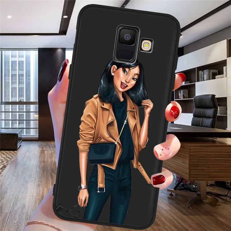 Платье принцессы для девочек для samsung Galaxy A9 A8 A7 A6 A5 A3 J3 J4 J5 J6 J8 плюс M30 A40S телефон чехол Etui принципиально Капа