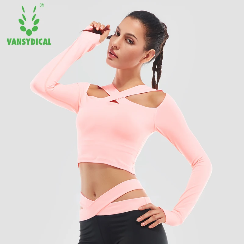 Vansydical осенне-зимний жилет рукава одежда для фитнеса Женская Спортивная