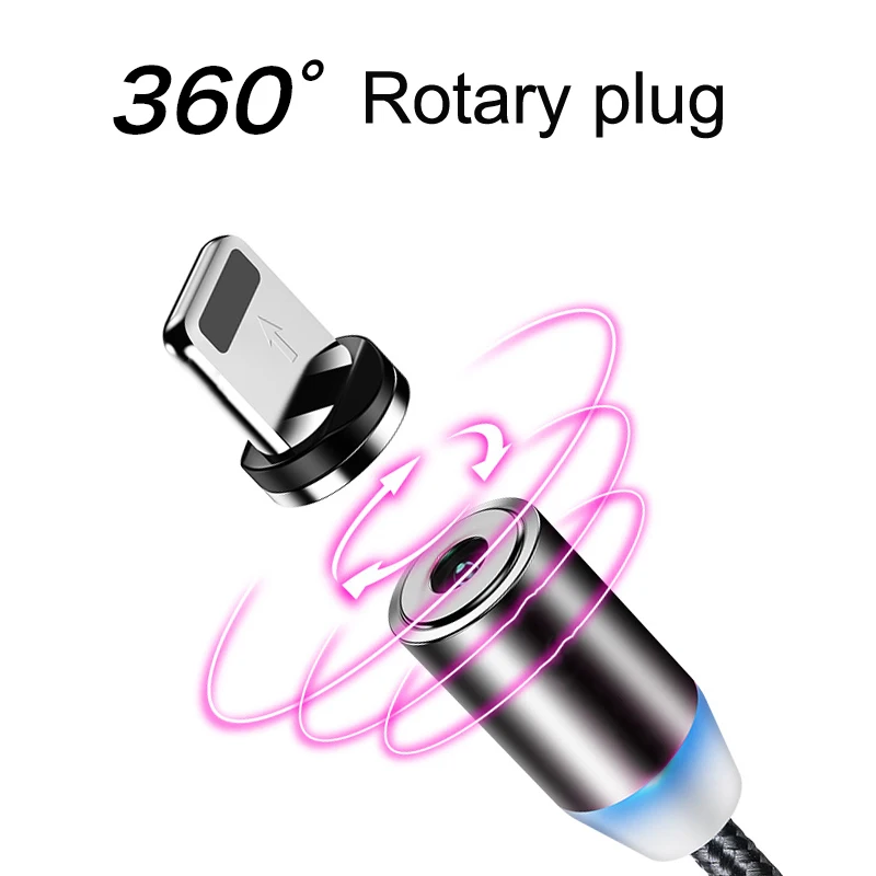Магнитный зарядный кабель Micro USB для iPhone type-c, Магнитный зарядный адаптер usb type C, кабели для мобильных телефонов