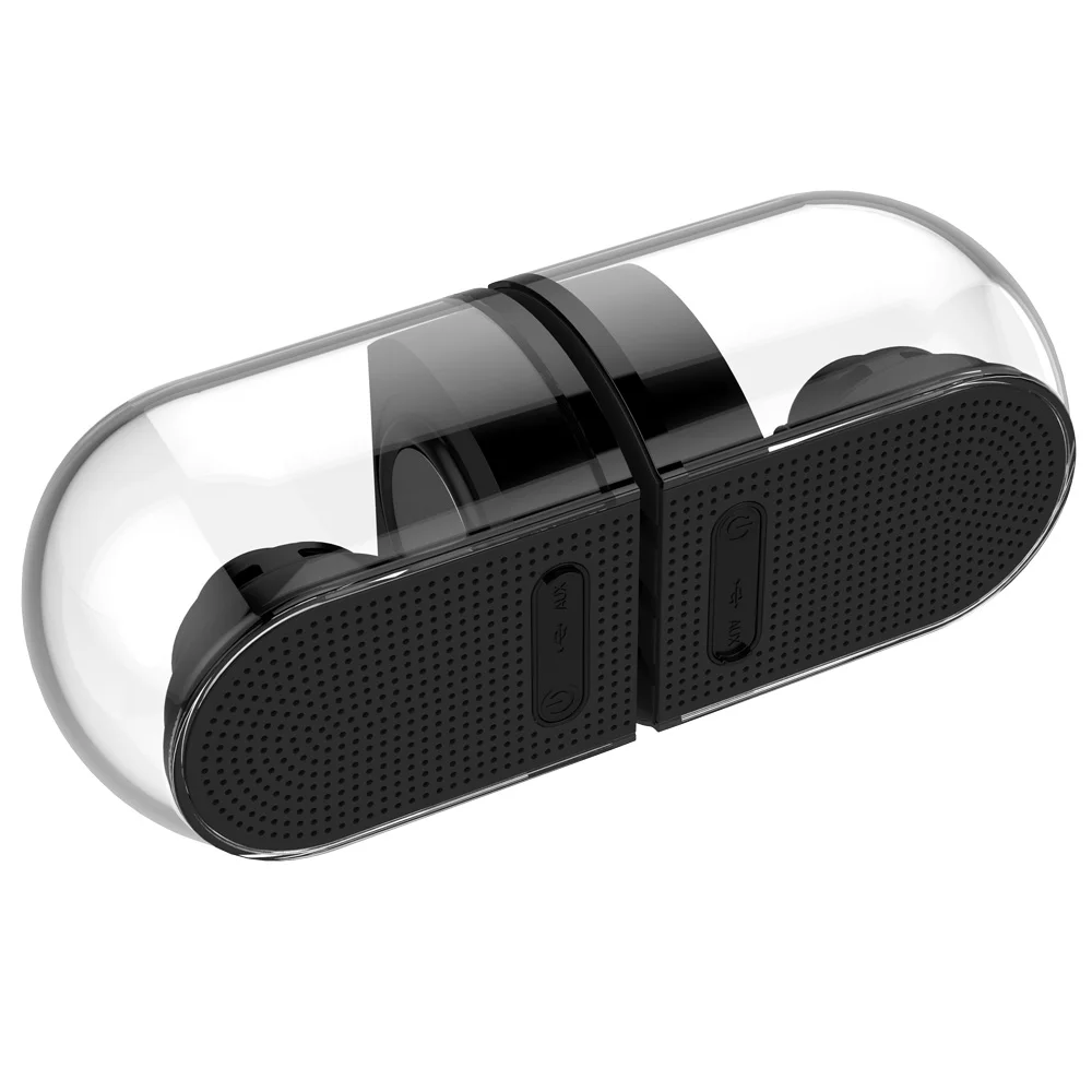 Модный OVEVO D18 двойной беспроводной Bluetooth 4,2 Hifi динамик Магнитный TWS функция стерео Bluetooth динамик звонки Громкая связь Aux