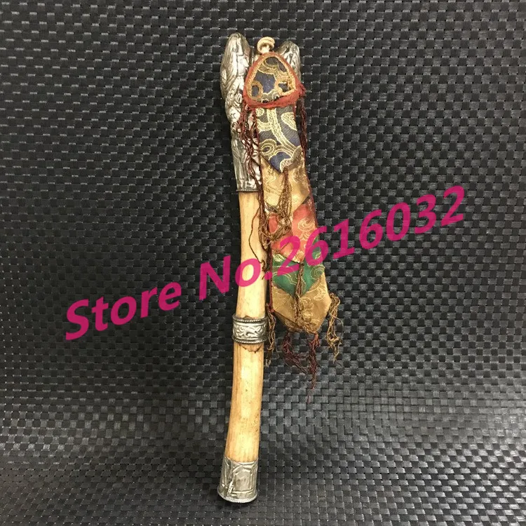 

Tibetan Buddhism supplies Nepalese yak bone with bone paktong Tantric ritual artifact removing barrier