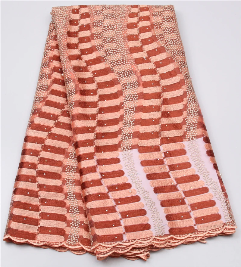 Mr. P Африканского Прекрасный Дизайн Моды С Камнями Французский Чистая кружева